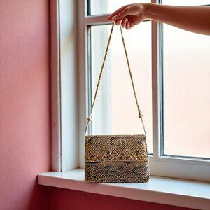 Vintage Python Snakeskin Shoulder Bag
